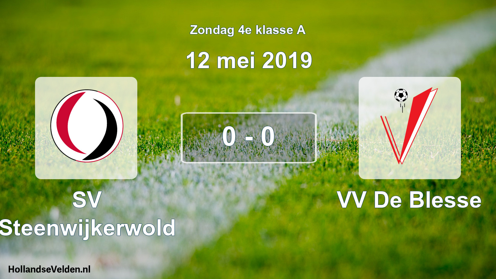 Total number of matches played: SV Steenwijkerwold - VV De Blesse 0 - 0 (12 May 2019)