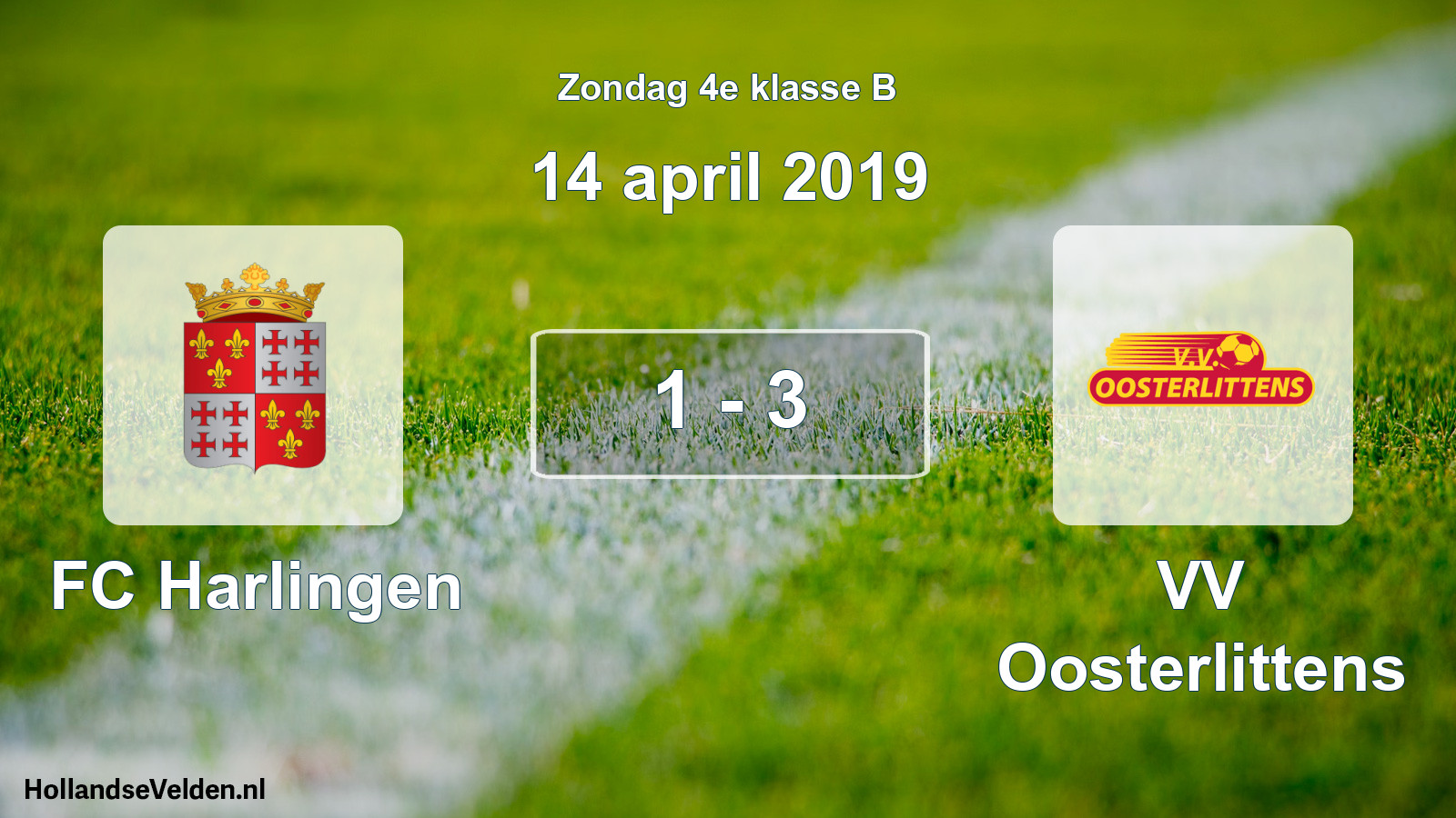 Total number of matches played: FC Harlingen - VV Oosterlittens 1 - 3 (14 April 2019)