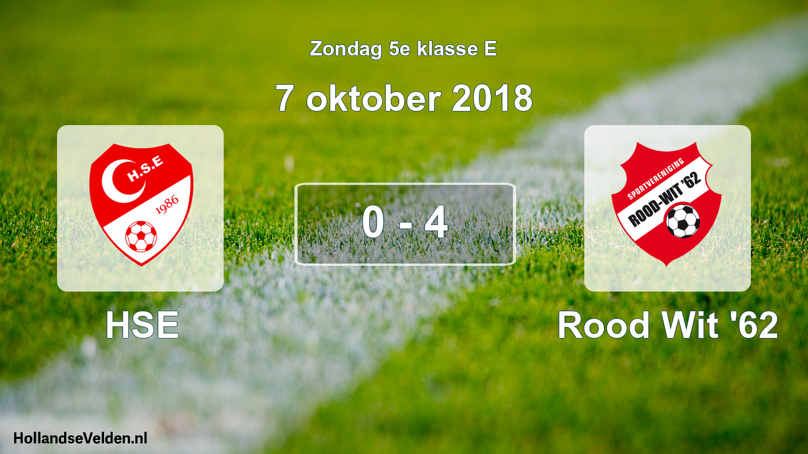 Total number of matches played: HSE - Rood Wit '62 0 - 4 (7 October 2018)
