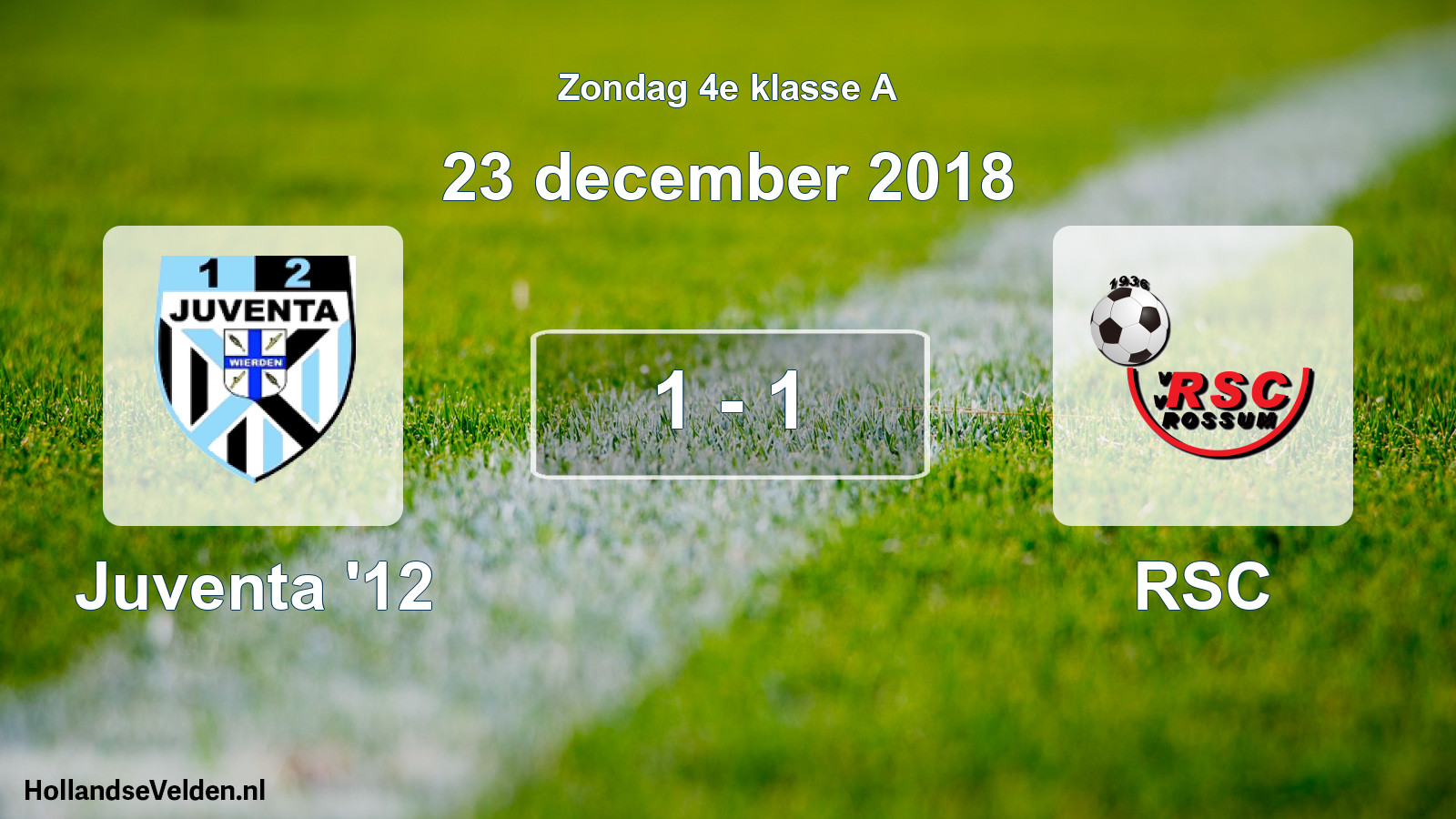 Total number of matches played: Juventa '12 - RSC 1 - 1 (23 December 2018)