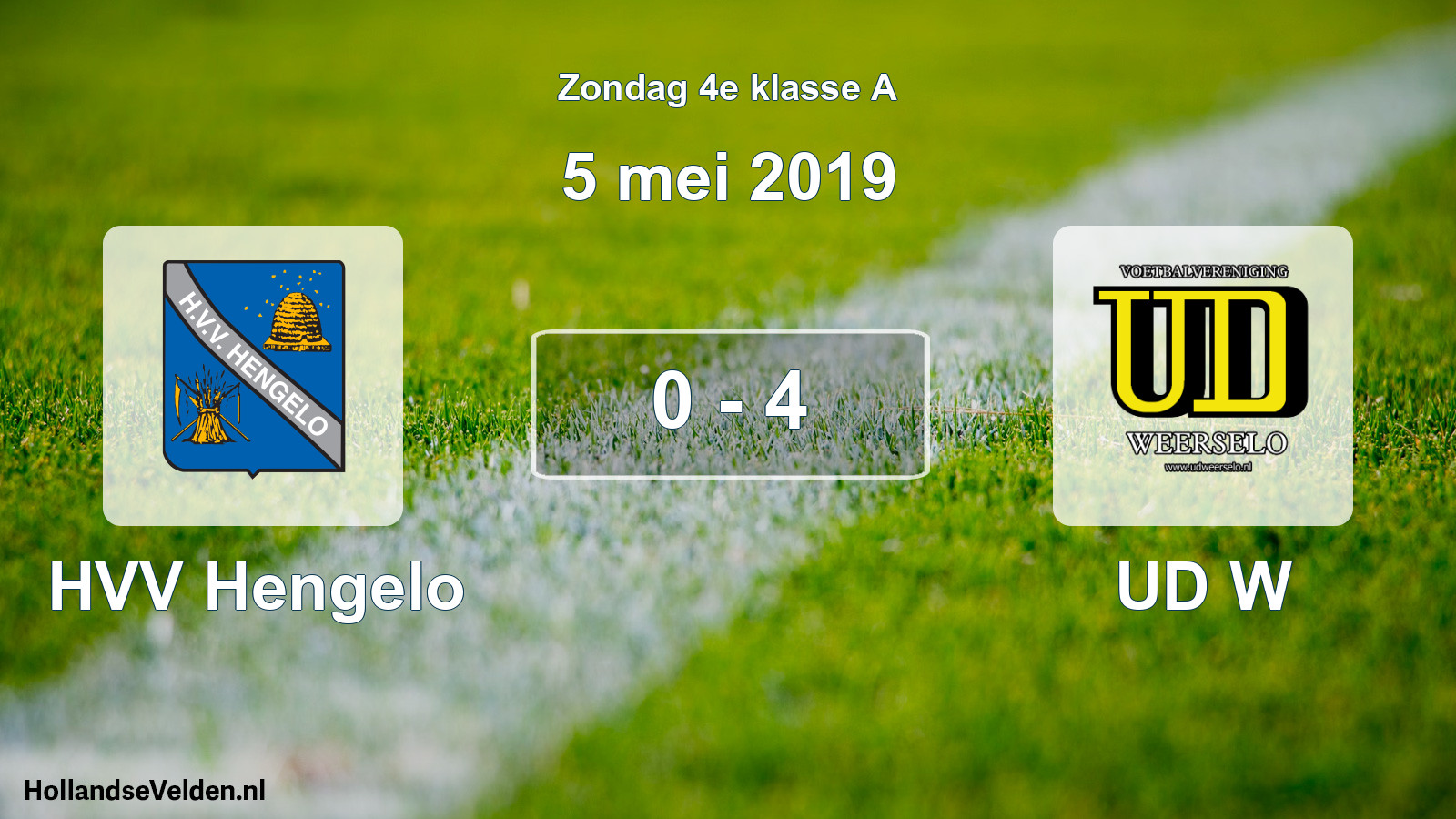 Total number of matches played: HVV Hengelo - UD W 0 - 4 (5 May 2019)