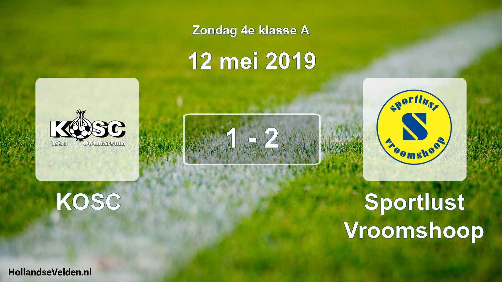 Total number of matches played: KOSC - Sportlust Vroomshoop 1 - 2 (12 May 2019)