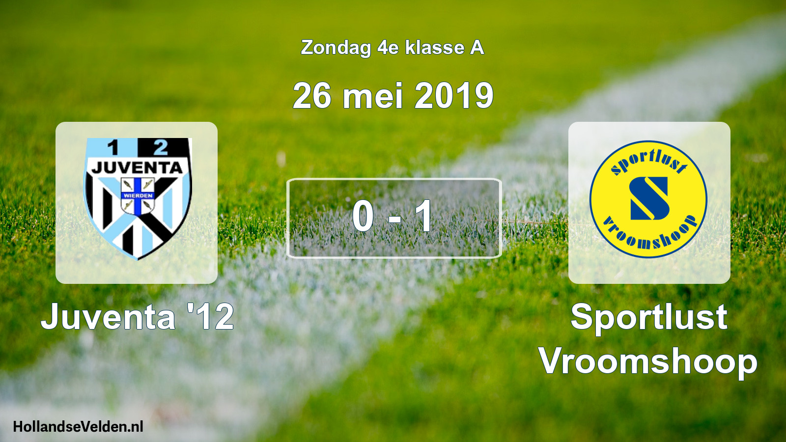 Total number of matches played: Juventa '12 - Sportlust Vroomshoop 0 - 1 (26 May 2019)