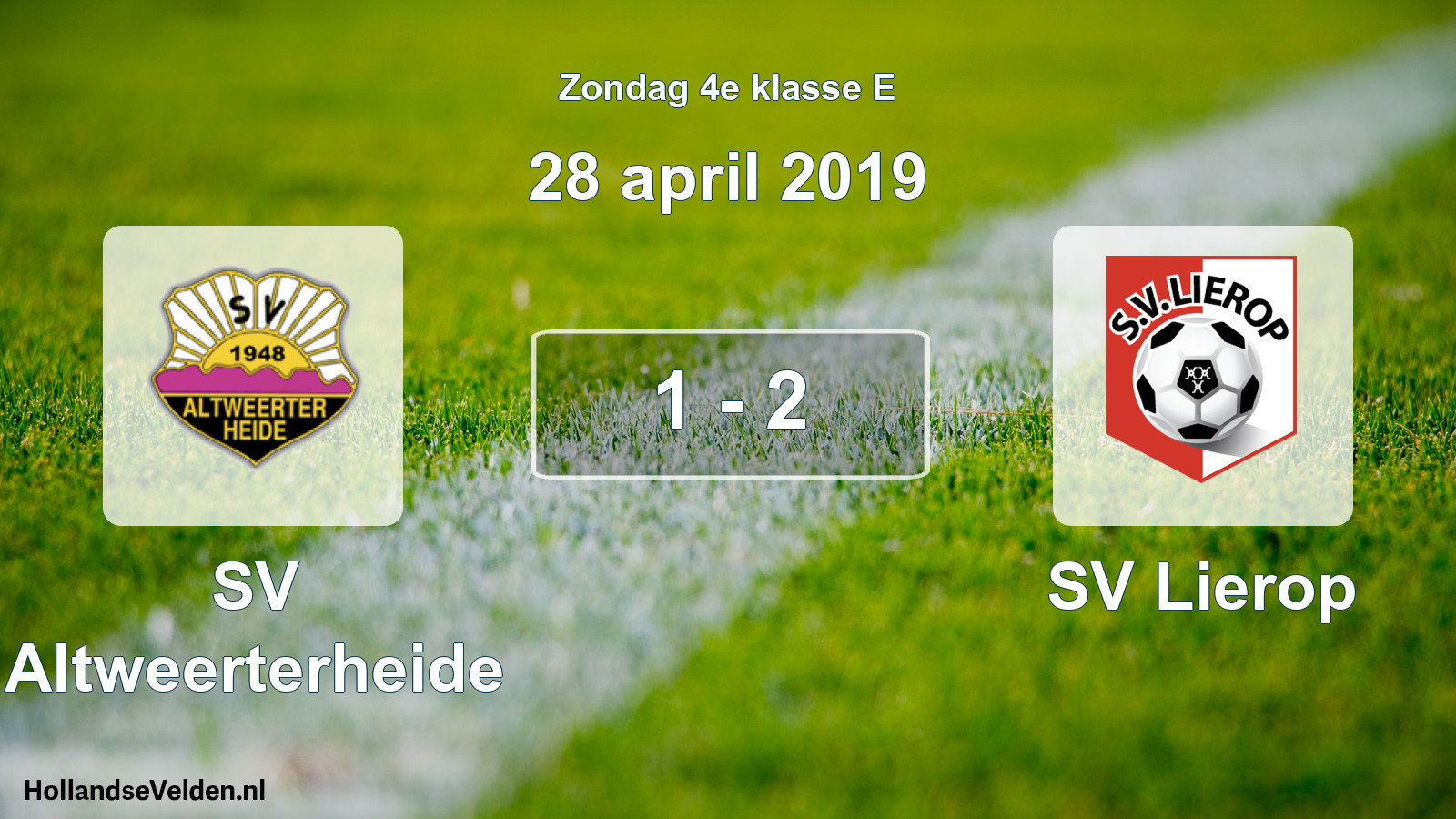Total number of matches played: SV Altweerterheide - SV Lierop 1 - 2 (28 April 2019)