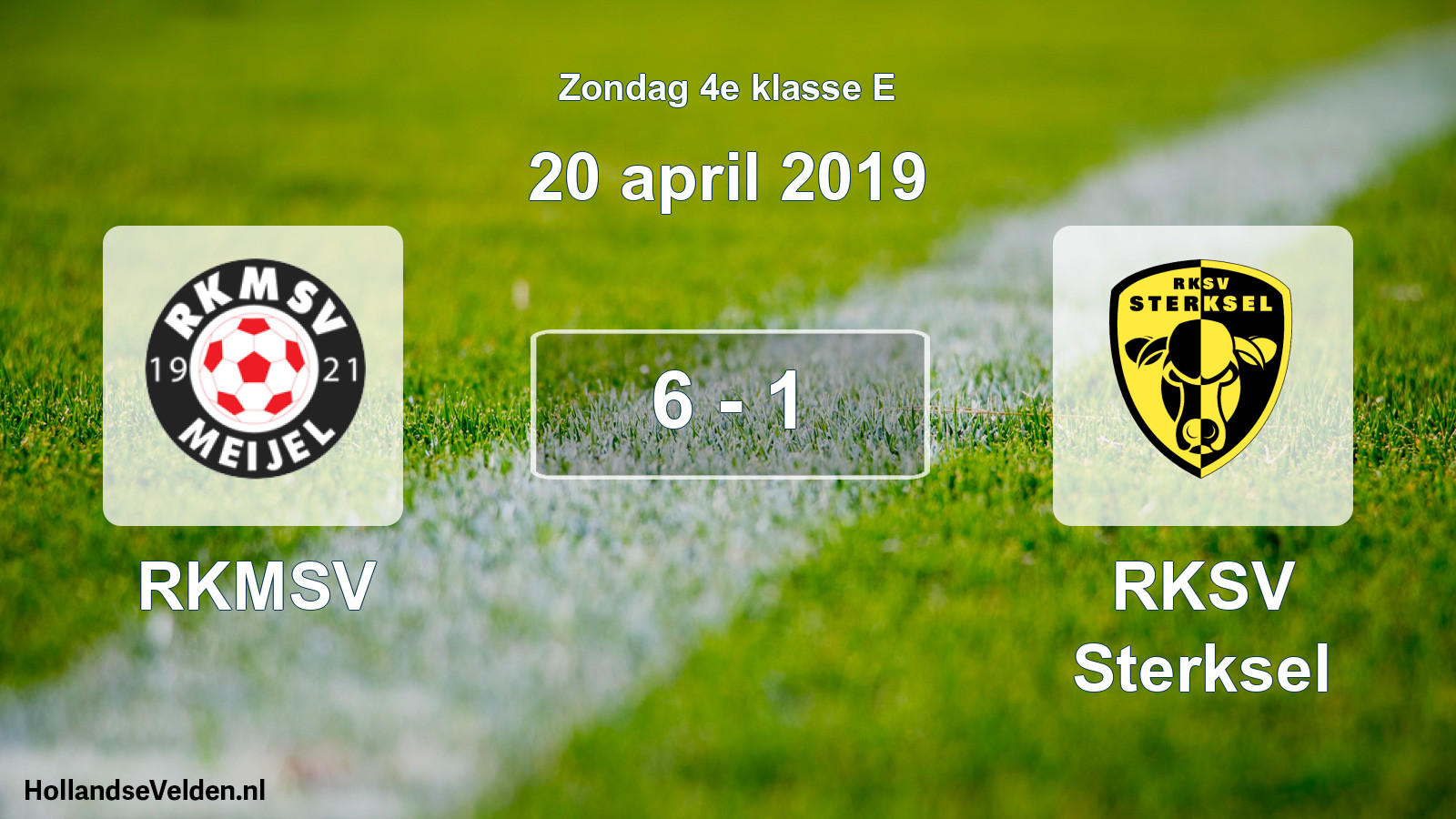 Total number of matches played: RKMSV - RKSV Sterksel 6 - 1 (20 April 2019)