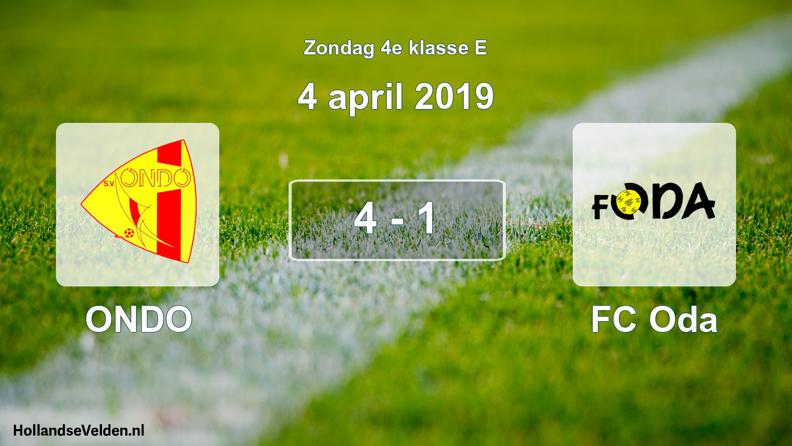 Total number of matches played: ONDO - FC Oda 4 - 1 (4 April 2019)