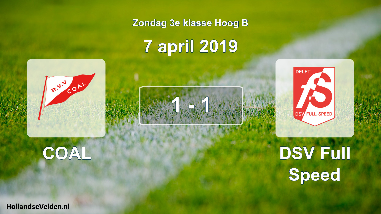Total number of matches played: COAL - DSV Full Speed 1 - 1 (7 April 2019)