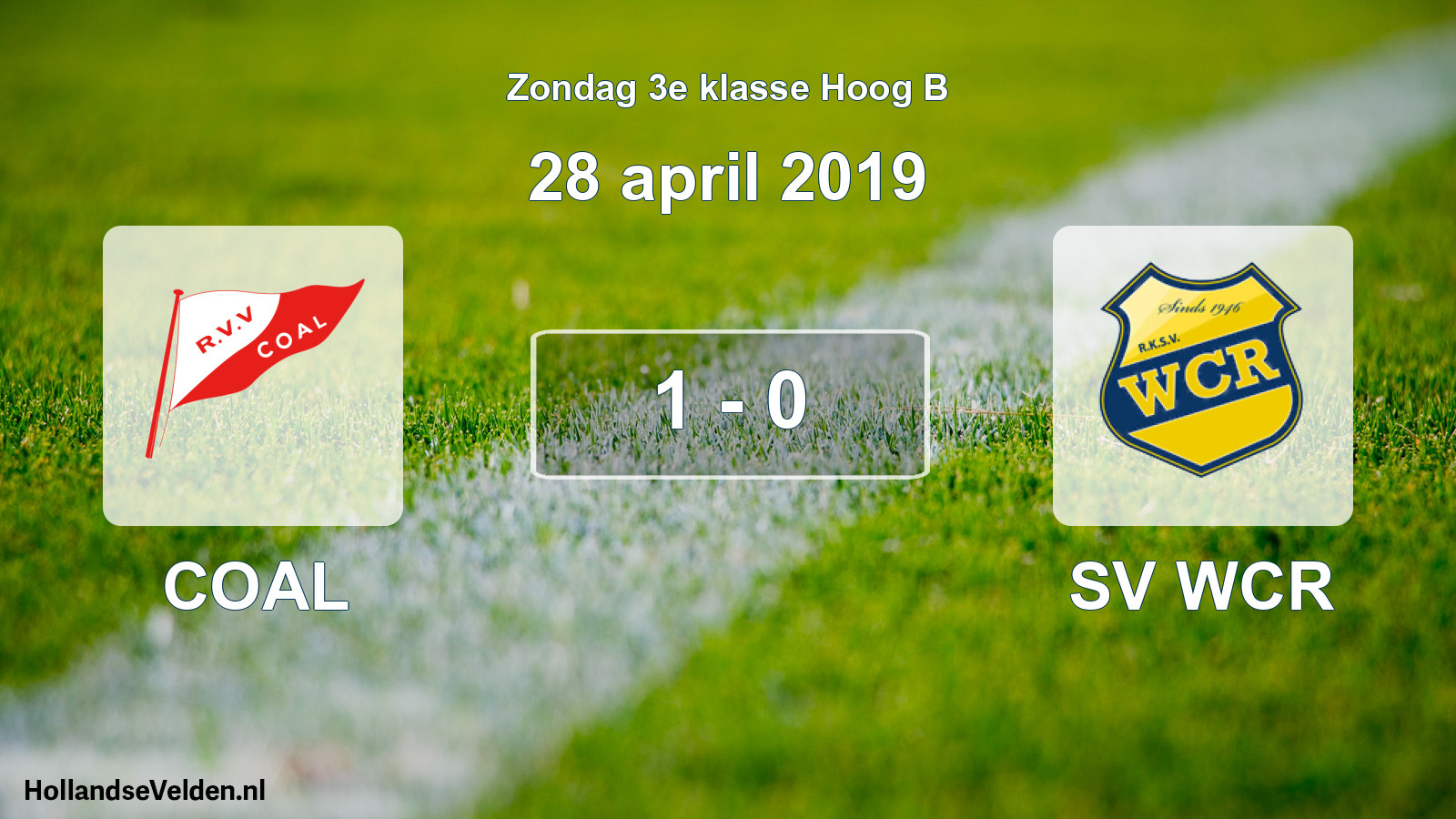 Total number of matches played: COAL - SV WCR 1 - 0 (28 April 2019)