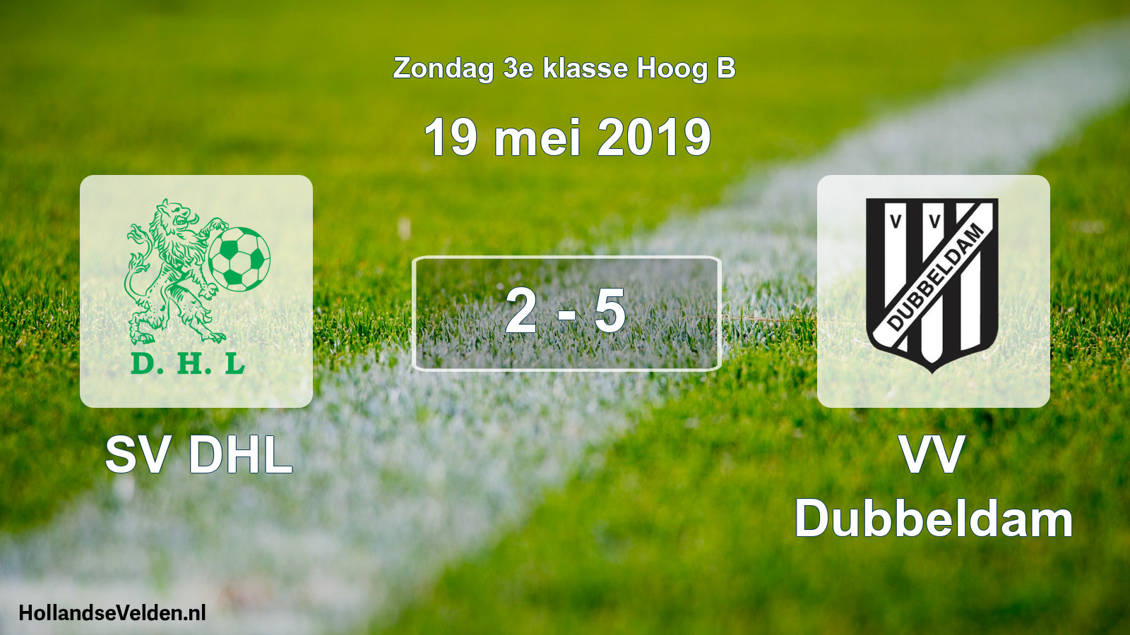 Total number of matches played: SV DHL - VV Dubbeldam 2 - 5 (19 May 2019)