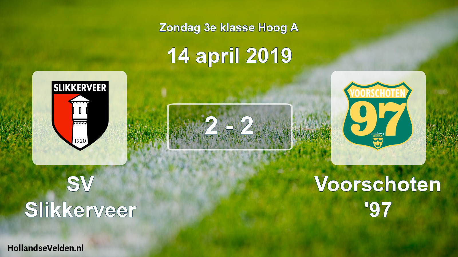 Total number of matches played: SV Slikkerveer - Voorschoten '97 2 - 2 (14 April 2019)