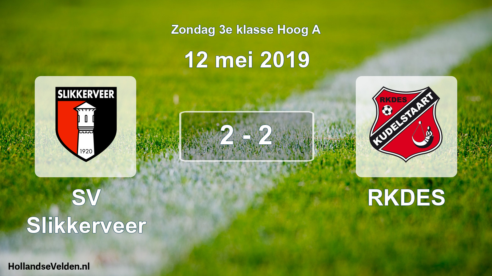 Total number of matches played: SV Slikkerveer - RKDES 2 - 2 (12 May 2019)