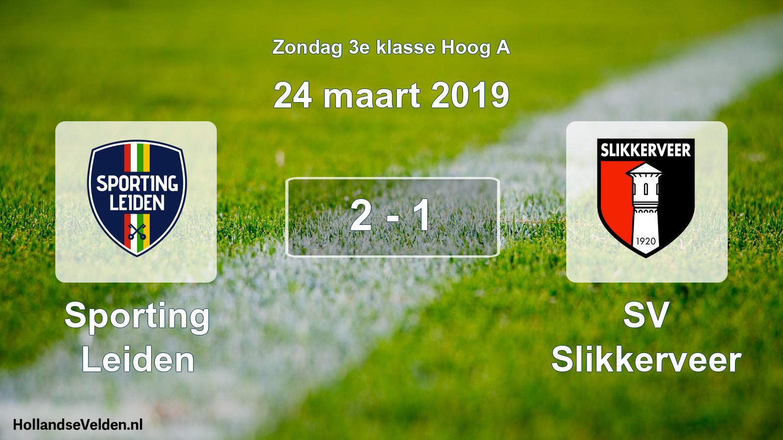 Total number of matches played: Sporting Leiden - SV Slikkerveer 2 - 1 (24 March 2019)