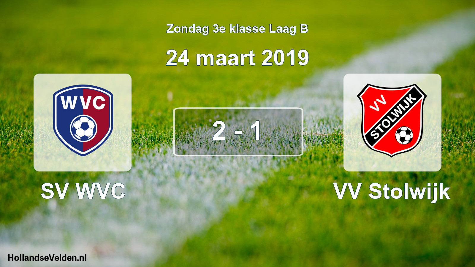 Total number of matches played: SV WVC - VV Stolwijk 2 - 1 (24 March 2019)