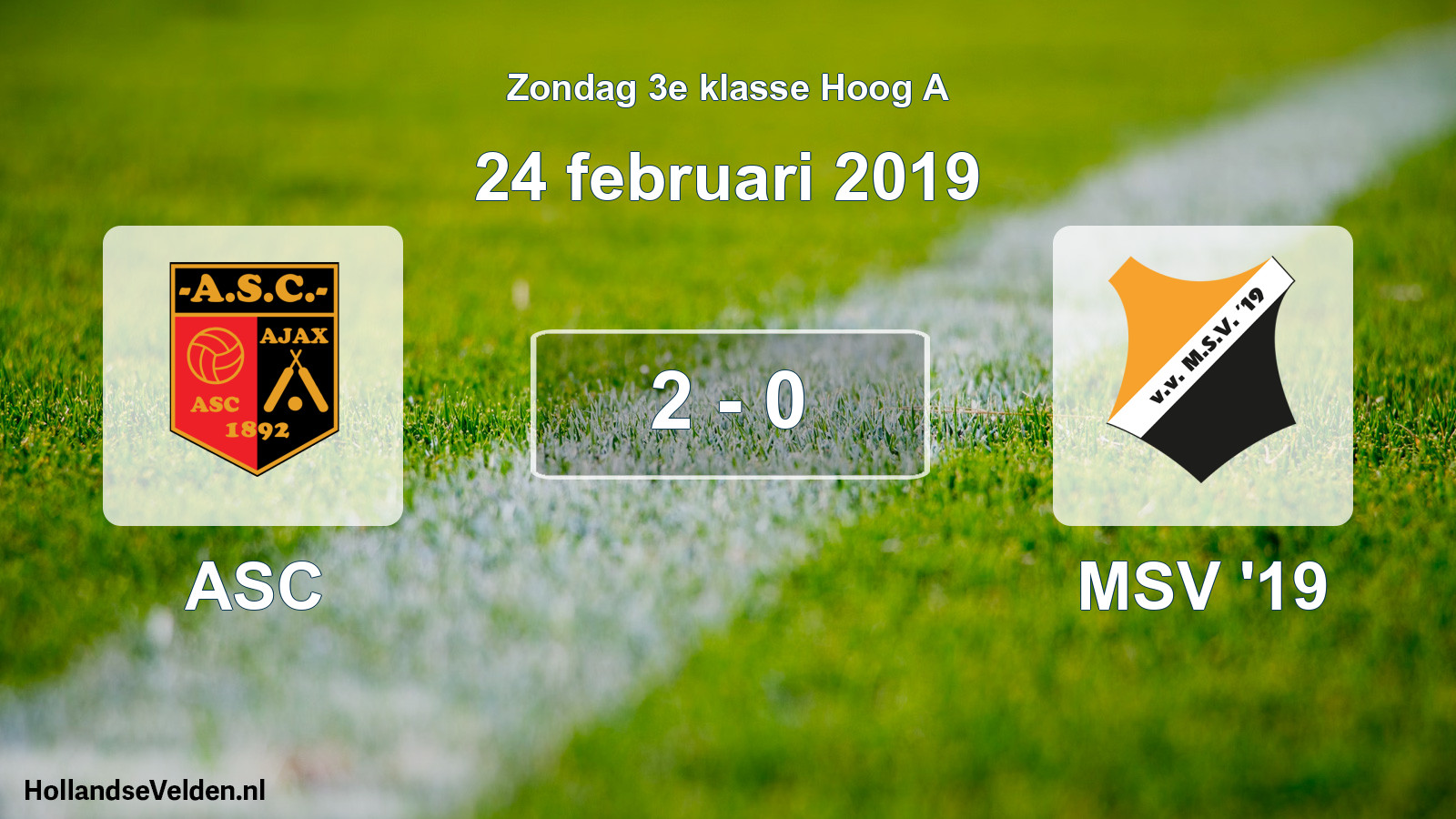Total number of matches played: ASC - MSV '19 2 - 0 (24 February 2019)