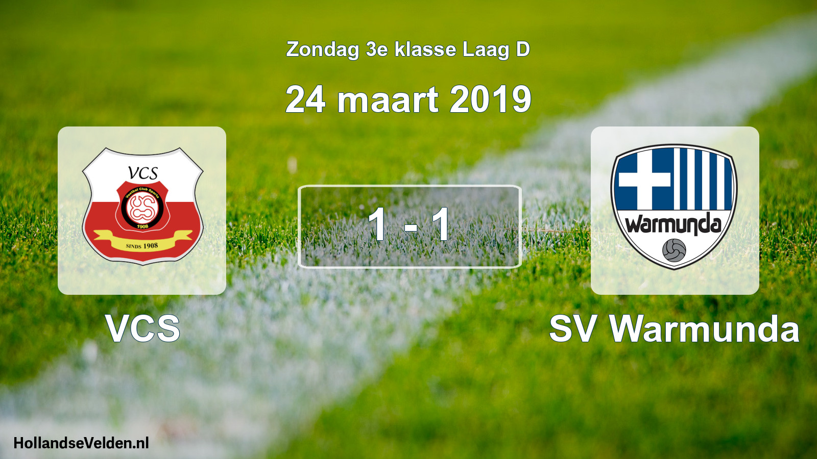Total number of matches played: VCS - SV Warmunda 1 - 1 (24 March 2019)
