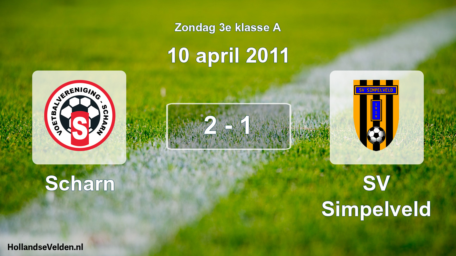 Total number of matches played: Scharn - SV Simpelveld 2 - 1 (10 April 2011)