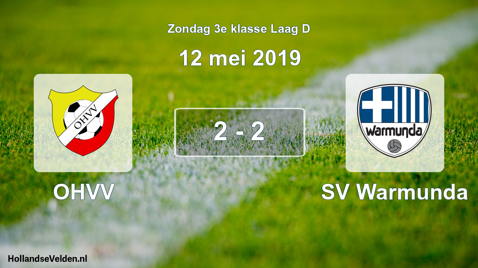 Total number of matches played: OHVV - SV Warmunda 2 - 2 (12 May 2019)
