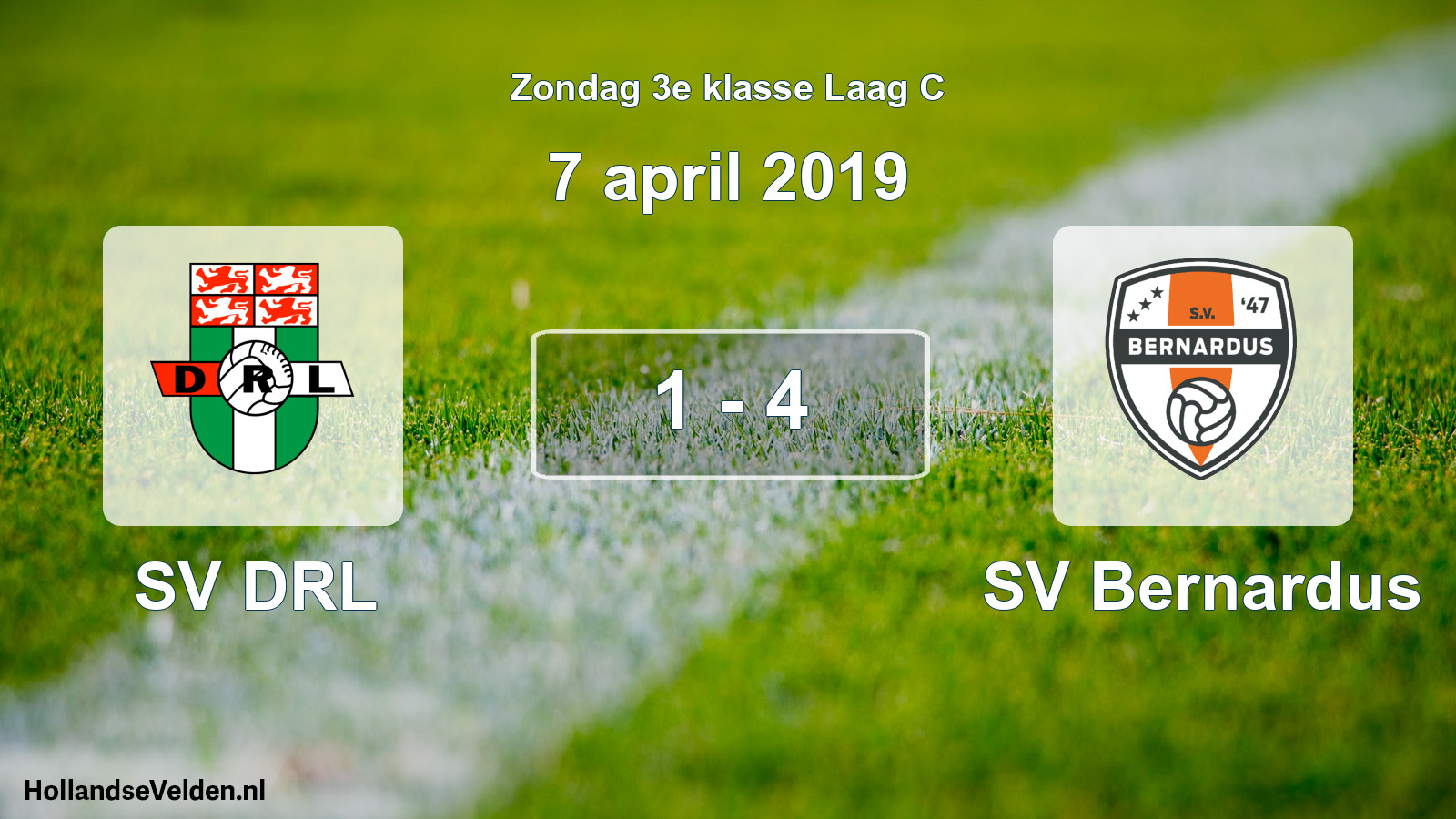 Total number of matches played: SV DRL - SV Bernardus 1 - 4 (7 April 2019)