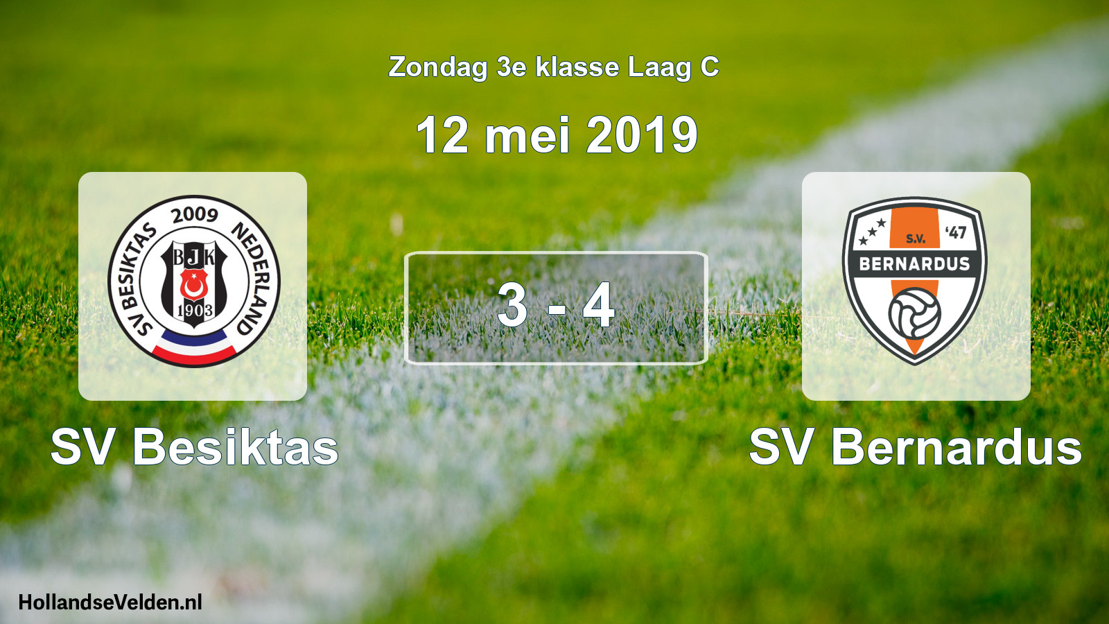 Total number of matches played: SV Besiktas - SV Bernardus 3 - 4 (12 May 2019)