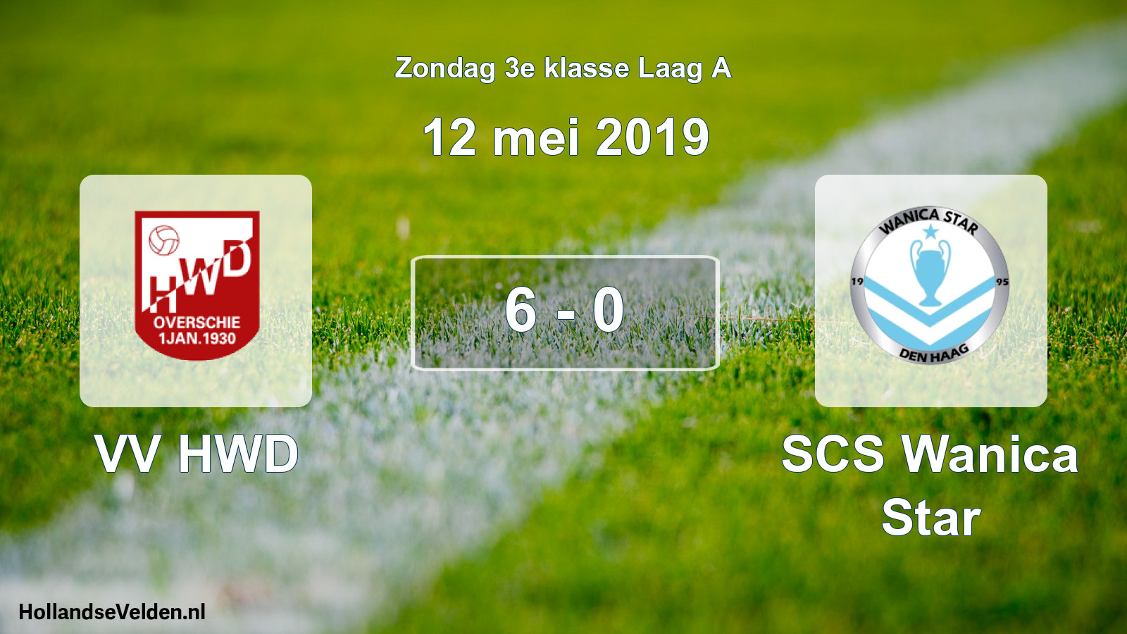 Total number of matches played: VV HWD - SCS Wanica Star 6 - 0 (12 May 2019)
