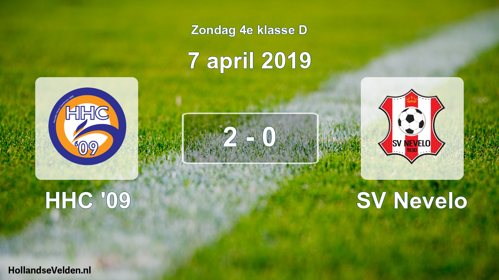 Total number of matches played: HHC '09 - SV Nevelo 2 - 0 (7 April 2019)