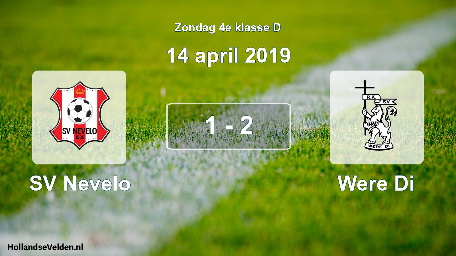 Total number of matches played: SV Nevelo - Were Di 1 - 2 (14 April 2019)
