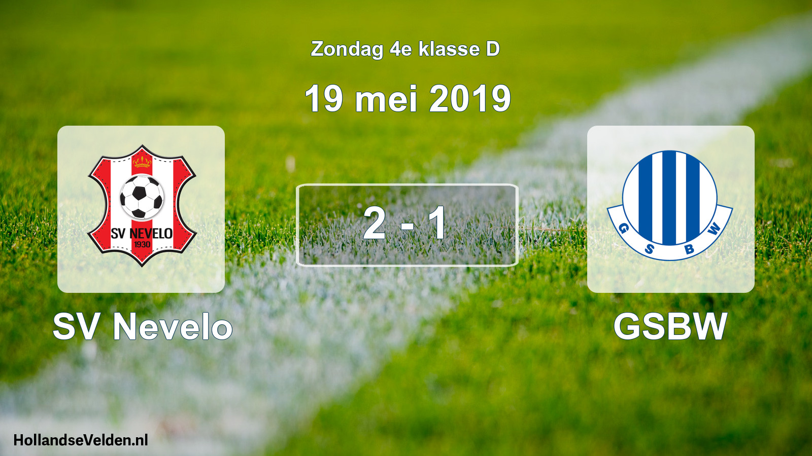 Total number of matches played: SV Nevelo - GSBW 2 - 1 (19 May 2019)