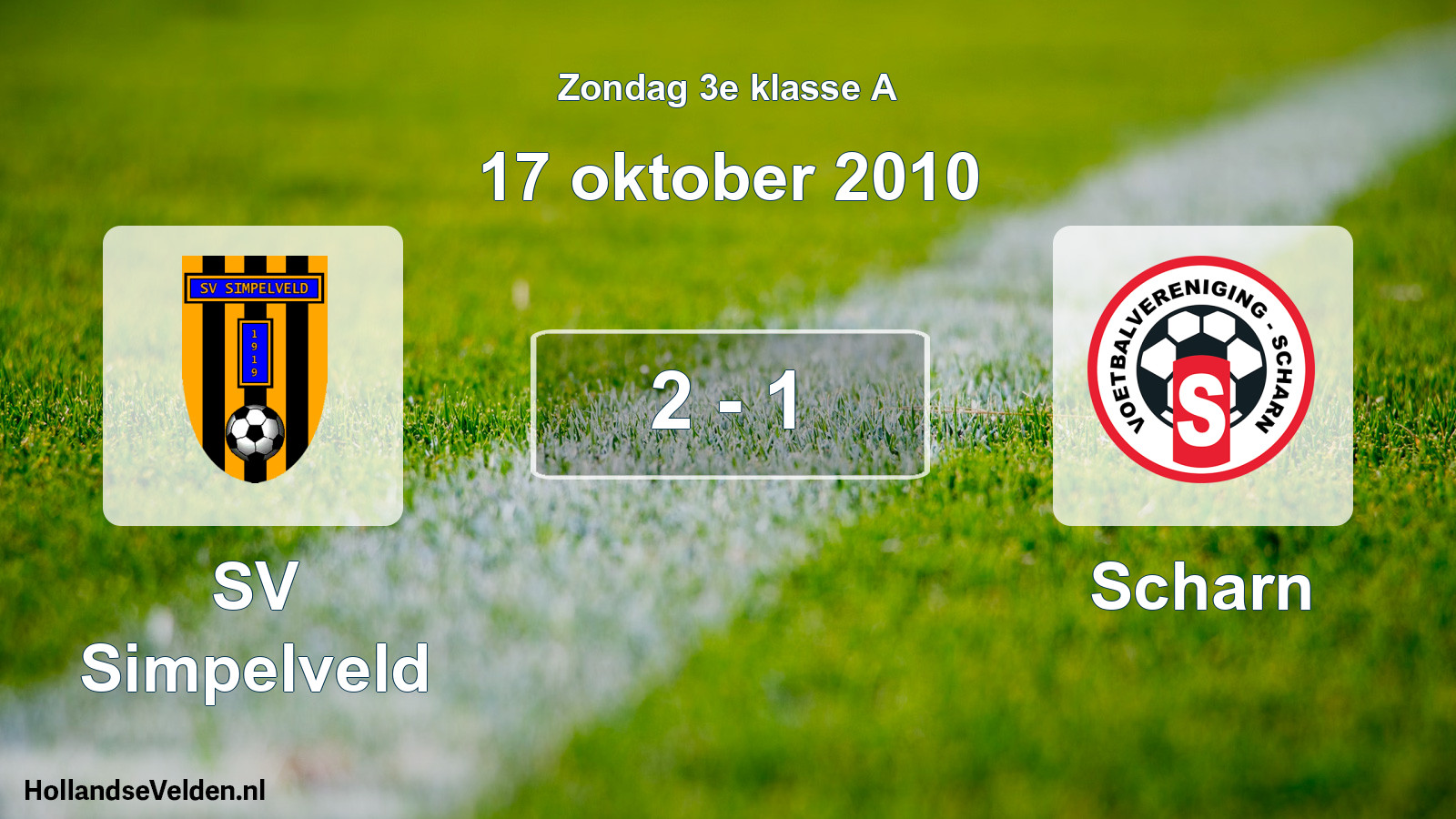 Total number of matches played: SV Simpelveld - Scharn 2 - 1 (17 October 2010)