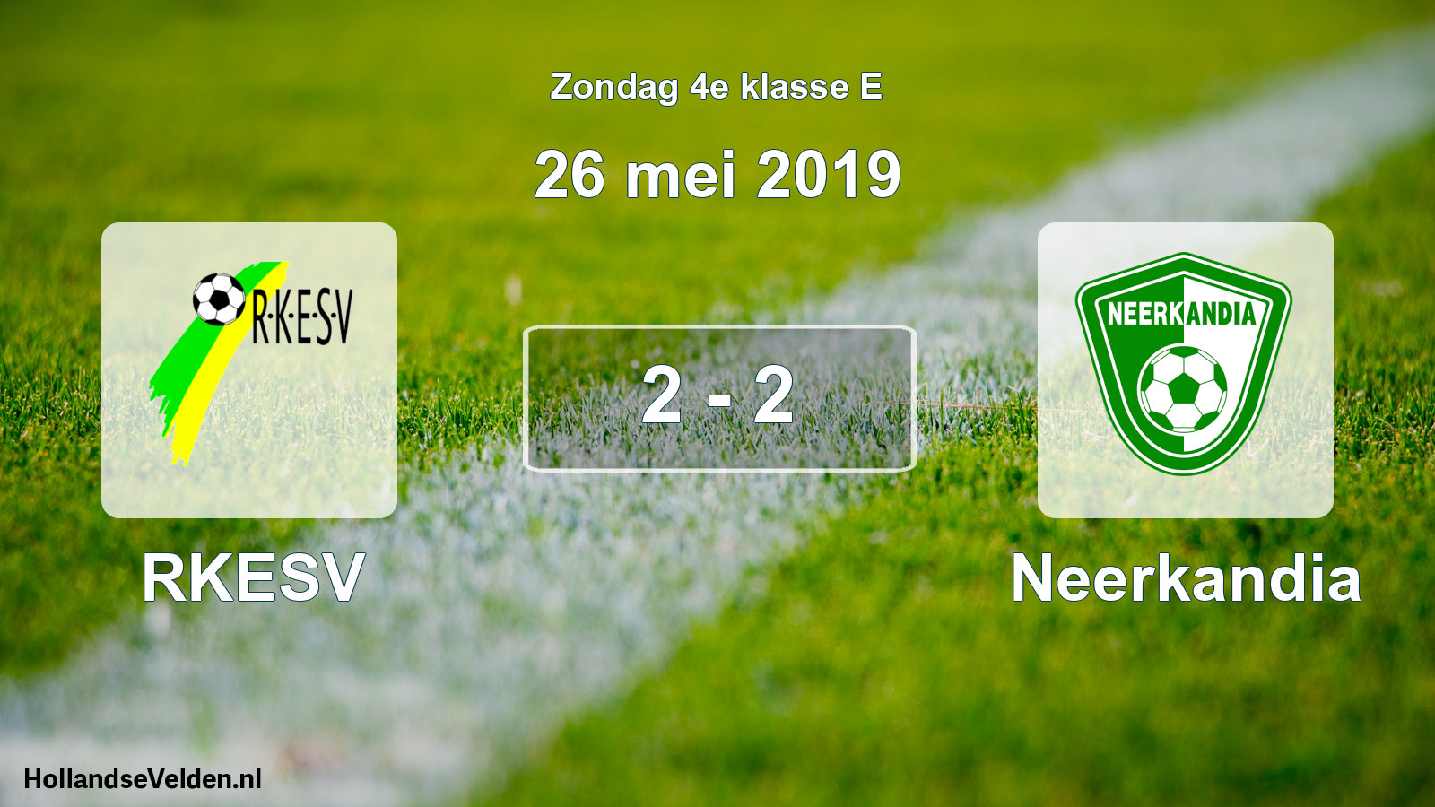 Total number of matches played: RKESV - Neerkandia 2 - 2 (26 May 2019)
