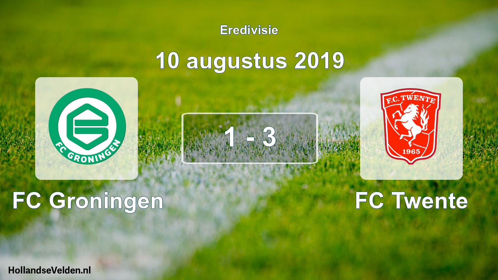 Total number of matches played: FC Groningen - FC Twente 1 - 3 (10 August 2019)