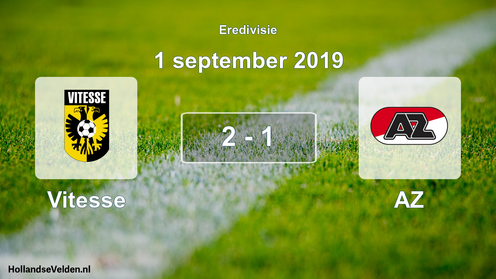 Total number of matches played: Vitesse - AZ 2 - 1 (1 September 2019)