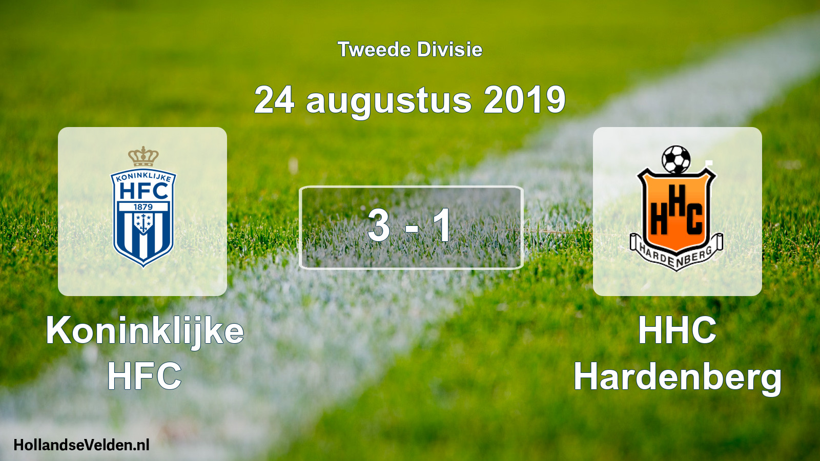 Total number of matches played: Koninklijke HFC - HHC Hardenberg 3 - 1 (24 August 2019)