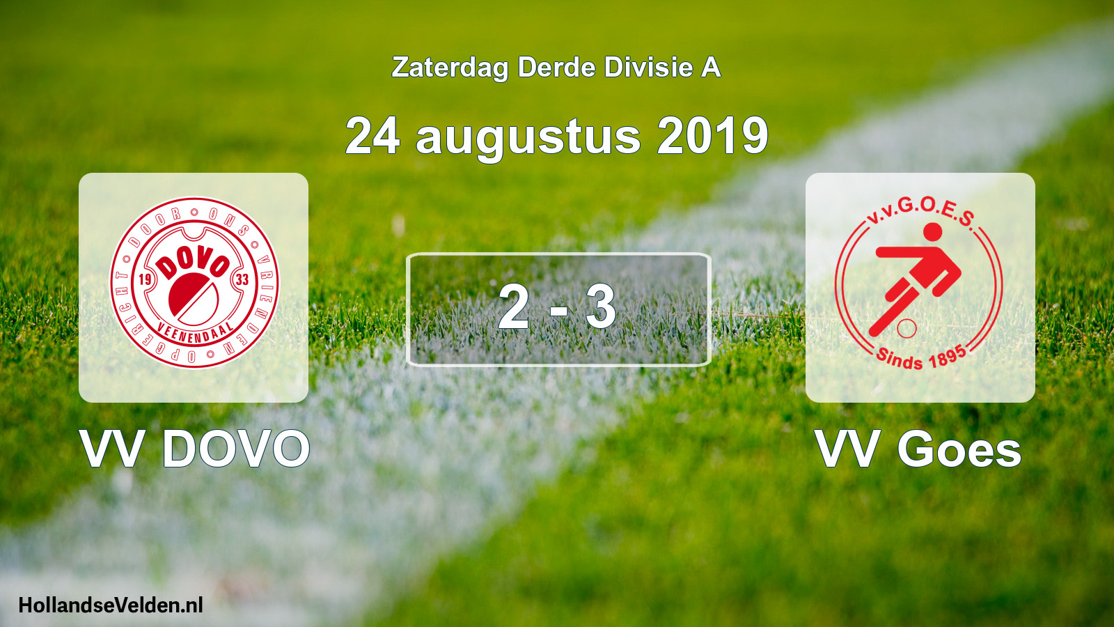 Total number of matches played: VV DOVO - VV Goes 2 - 3 (24 August 2019)