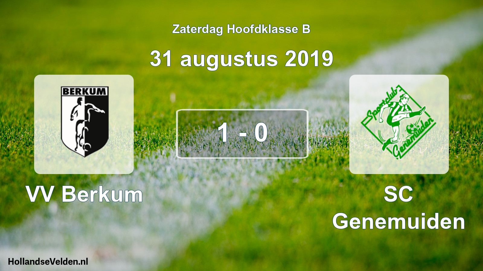 Total number of matches played: VV Berkum - SC Genemuiden 1 - 0 (31 August 2019)