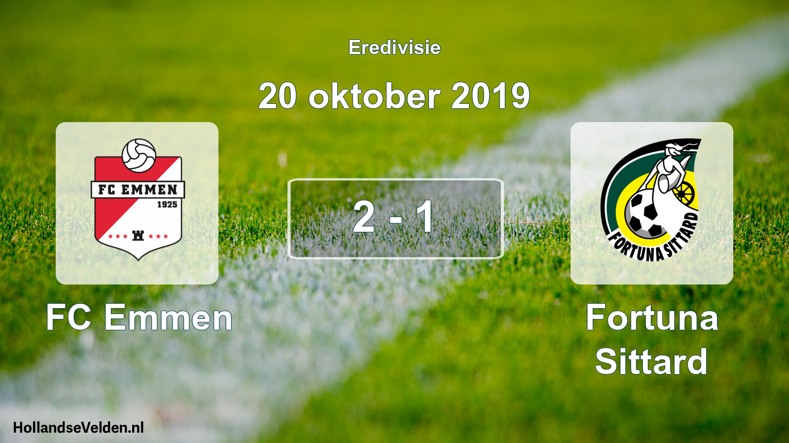 Total number of matches played: FC Emmen - Fortuna Sittard 2 - 1 (20 October 2019)