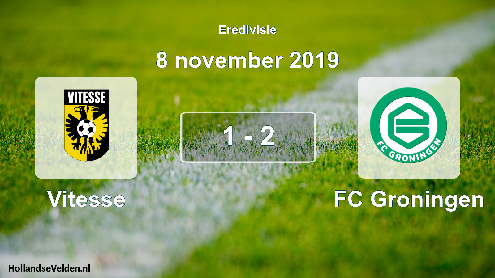 Total number of matches played: Vitesse - FC Groningen 1 - 2 (8 November 2019)