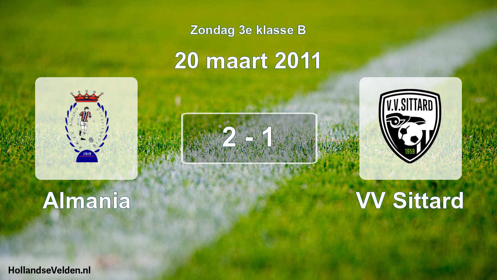 Total number of matches played: Almania - VV Sittard 2 - 1 (20 March 2011)