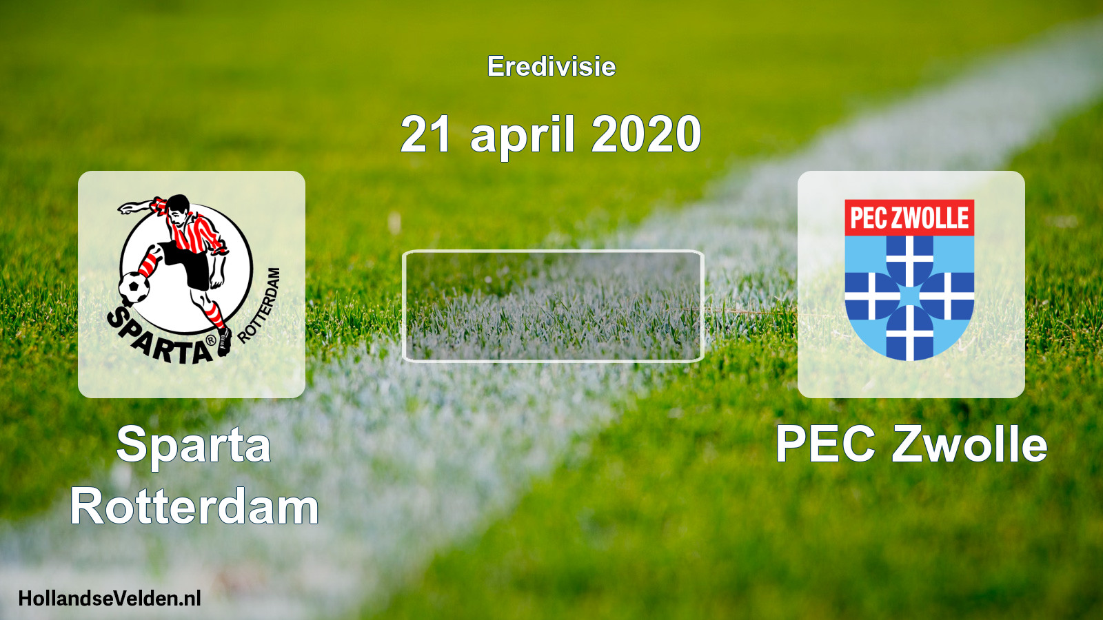 Scheduled Match: Sparta Rotterdam - PEC Zwolle (21 April 2020)