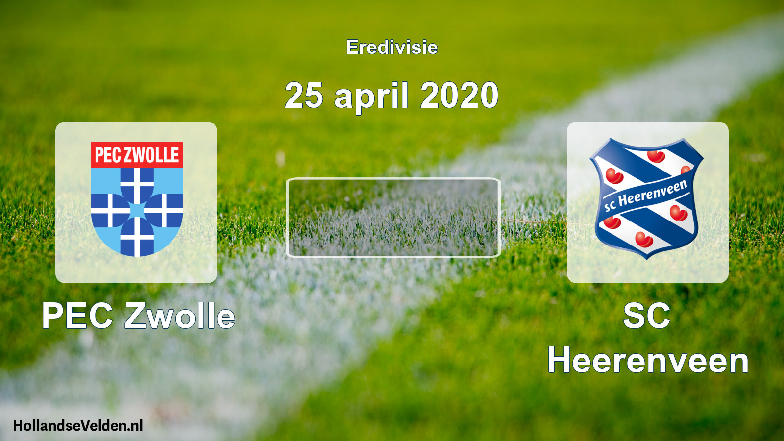 Scheduled Match: PEC Zwolle - SC Heerenveen (25 April 2020)