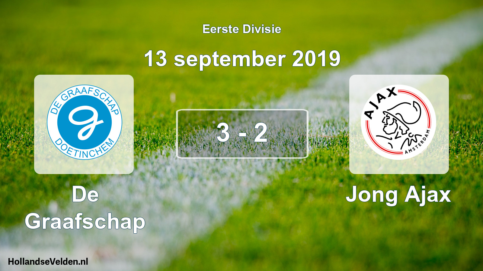 Total number of matches played: De Graafschap - Jong Ajax 3 - 2 (13 September 2019)