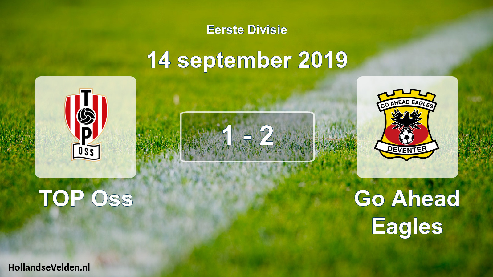 Total number of matches played: TOP Oss - Go Ahead Eagles 1 - 2 (14 September 2019)