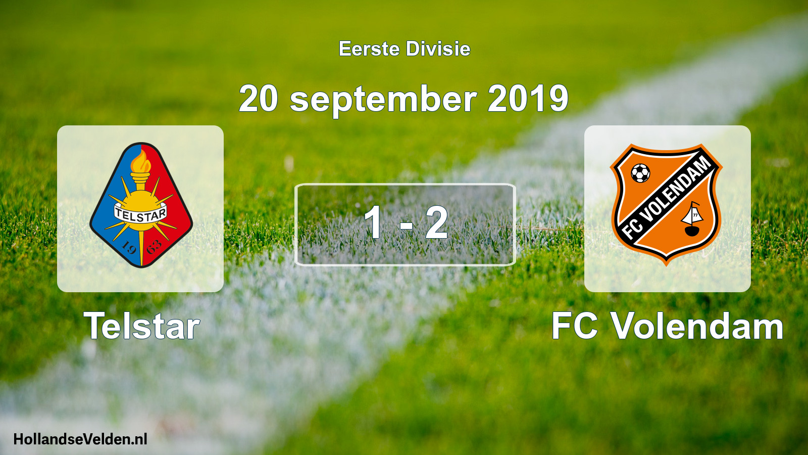 Total number of matches played: Telstar - FC Volendam 1 - 2 (20 September 2019)