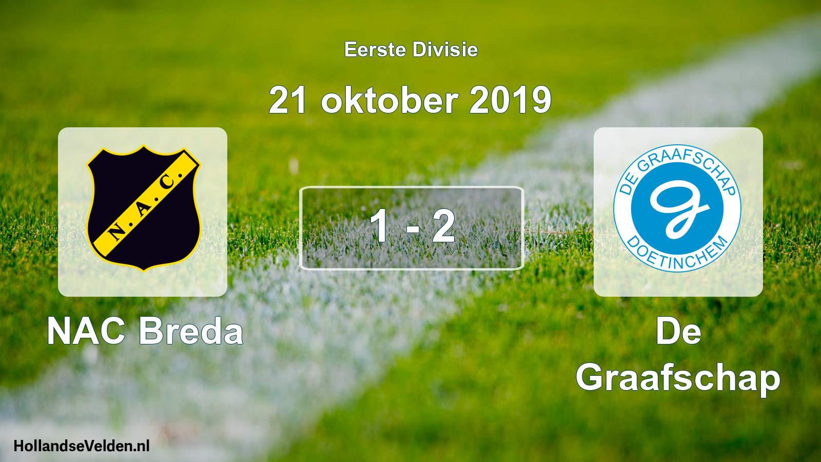 Total number of matches played: NAC Breda - De Graafschap 1 - 2 (21 October 2019)