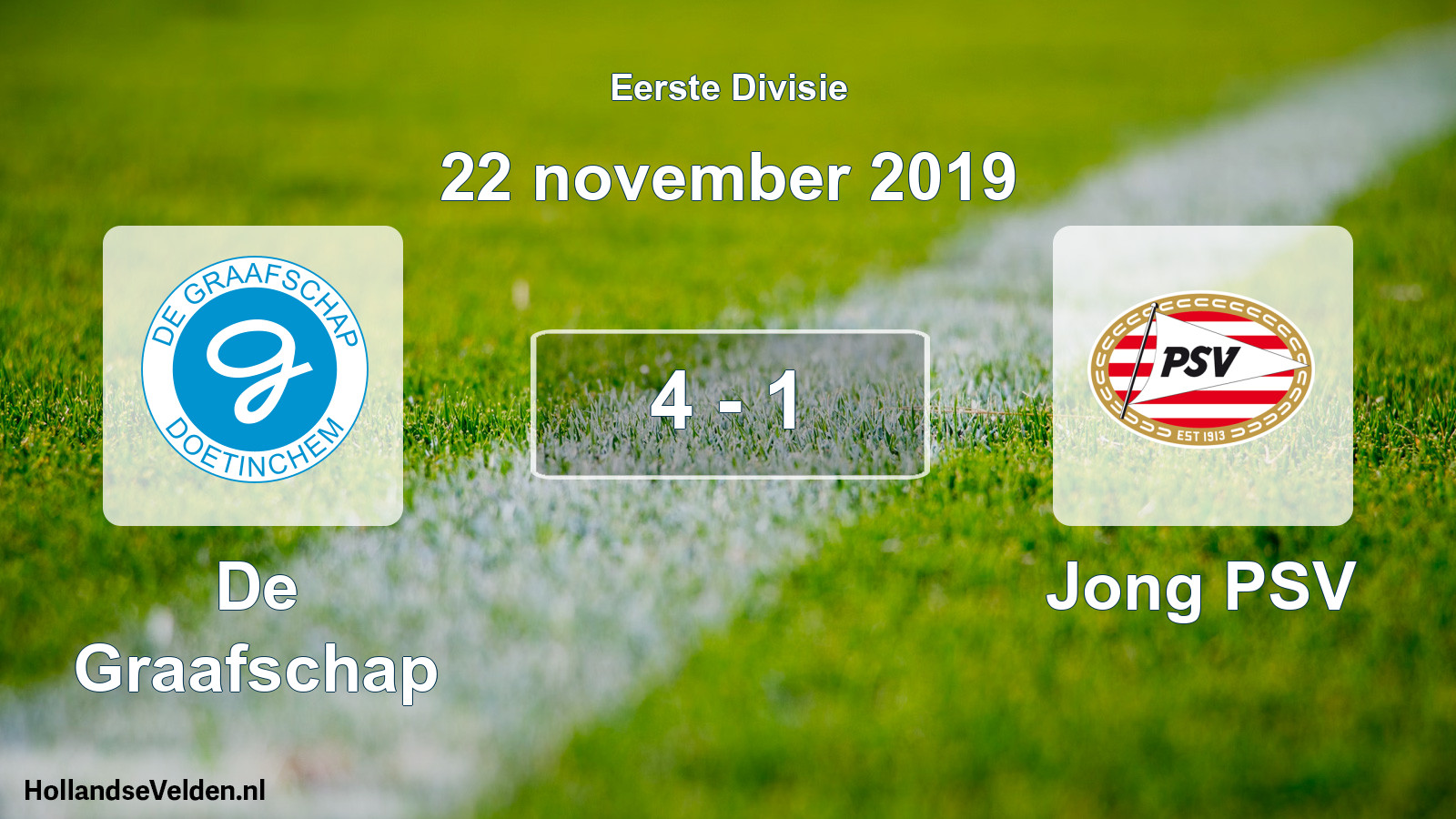 Total number of matches played: De Graafschap - Jong PSV 4 - 1 (22 November 2019)