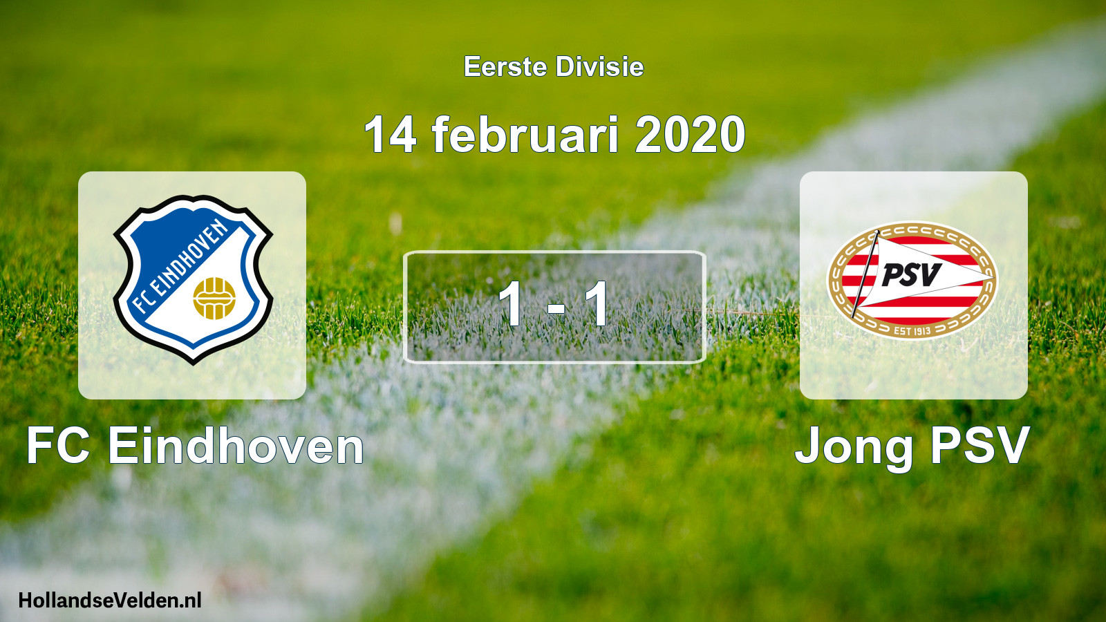 Total number of matches played: FC Eindhoven - Jong PSV 1 - 1 (14 February 2020)