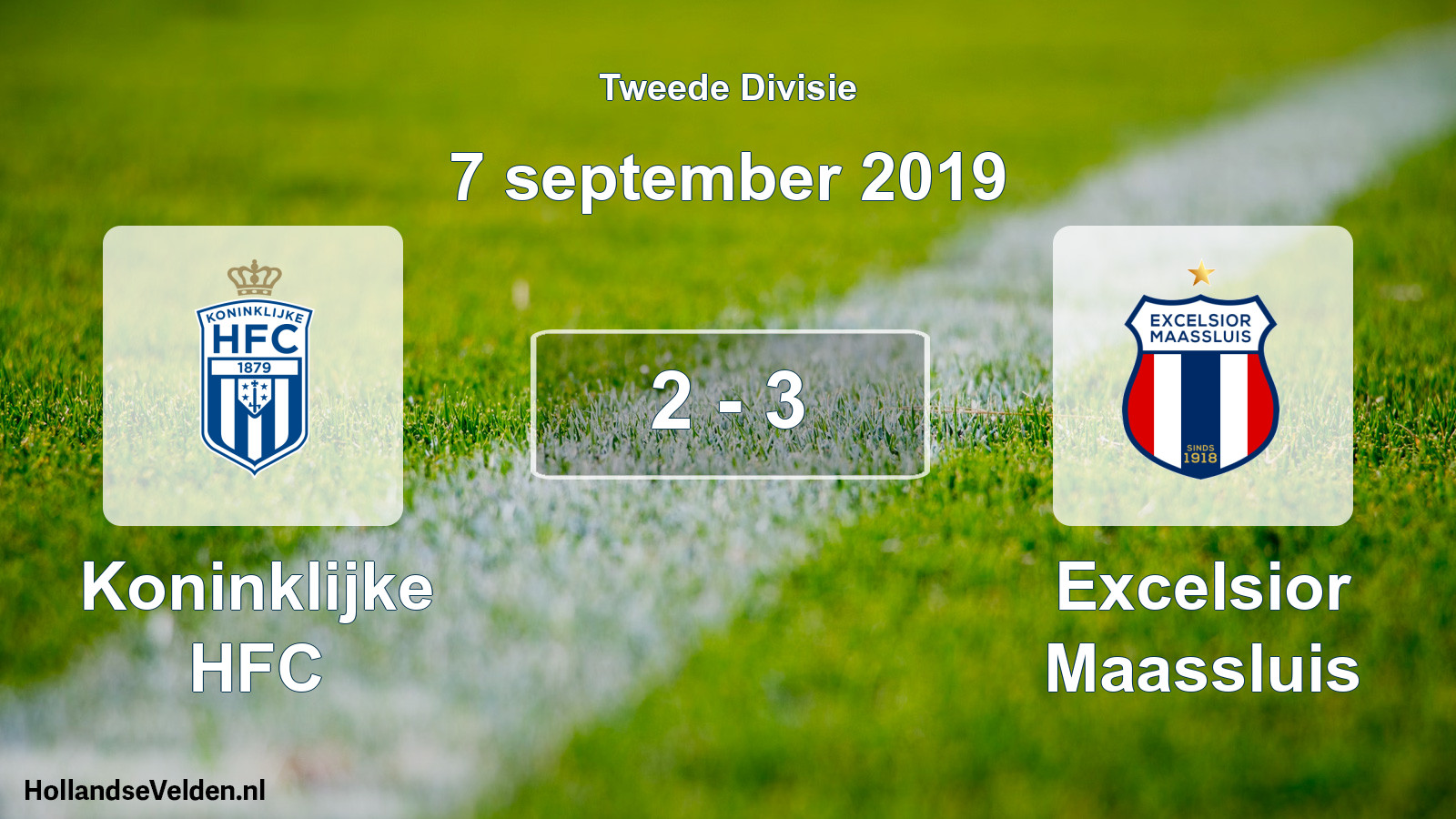 Total number of matches played: Koninklijke HFC - Excelsior Maassluis 2 - 3 (7 September 2019)