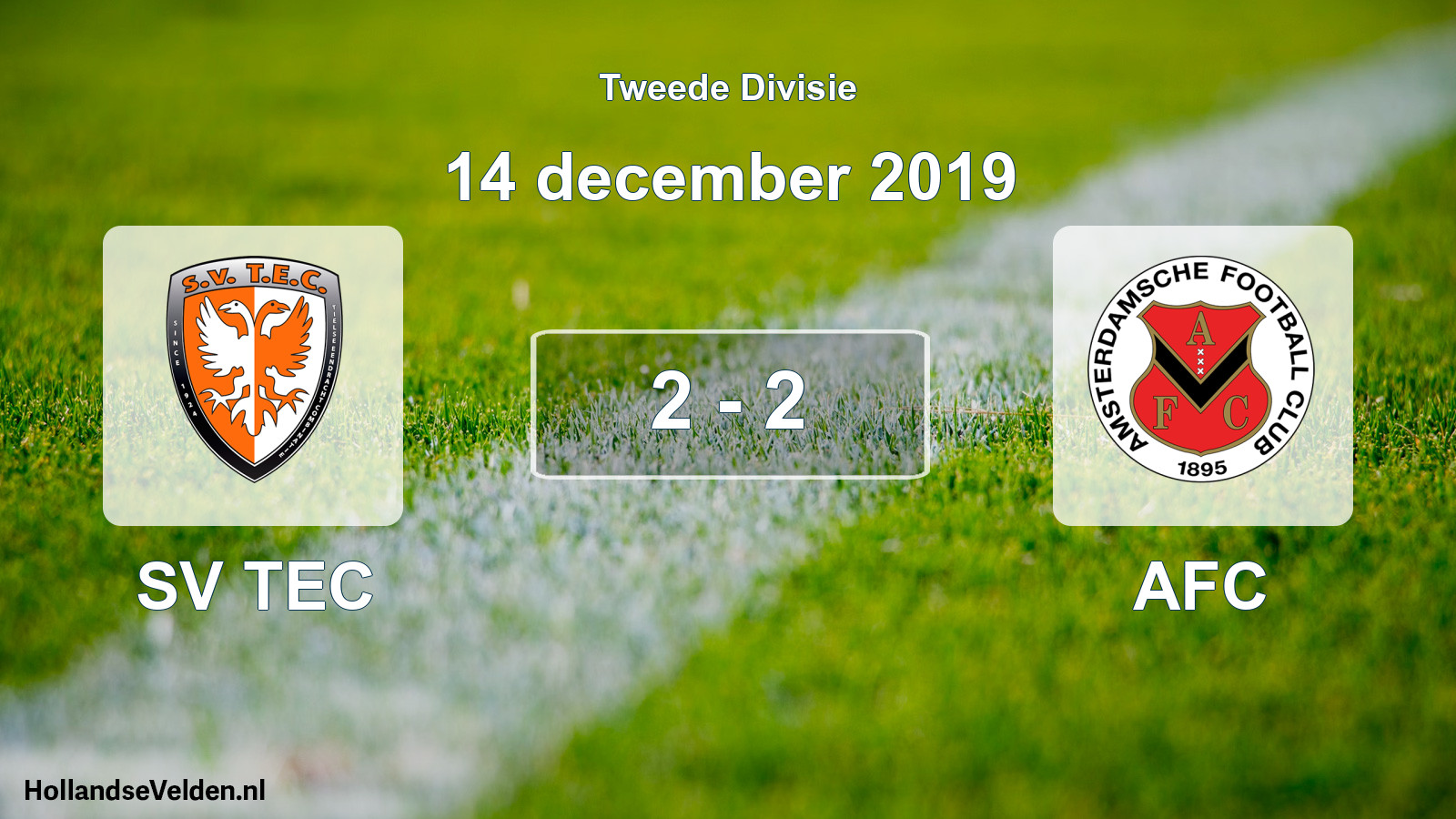 Total number of matches played: SV TEC - AFC 2 - 2 (14 December 2019)