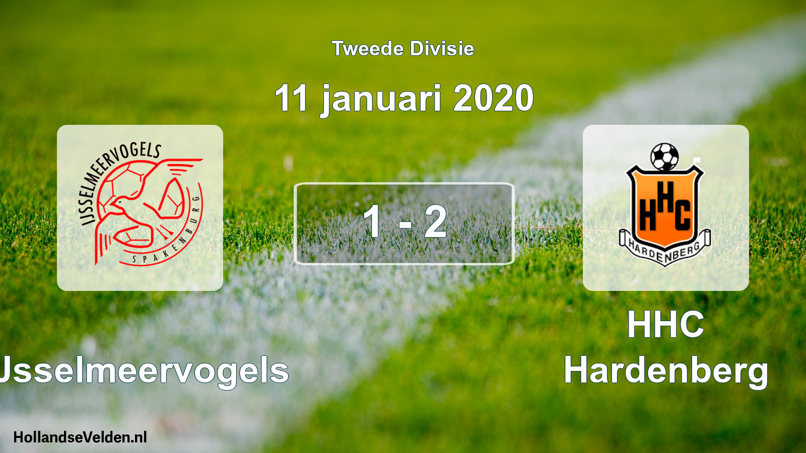 Total number of matches played: IJsselmeervogels - HHC Hardenberg 1 - 2 (11 January 2020)