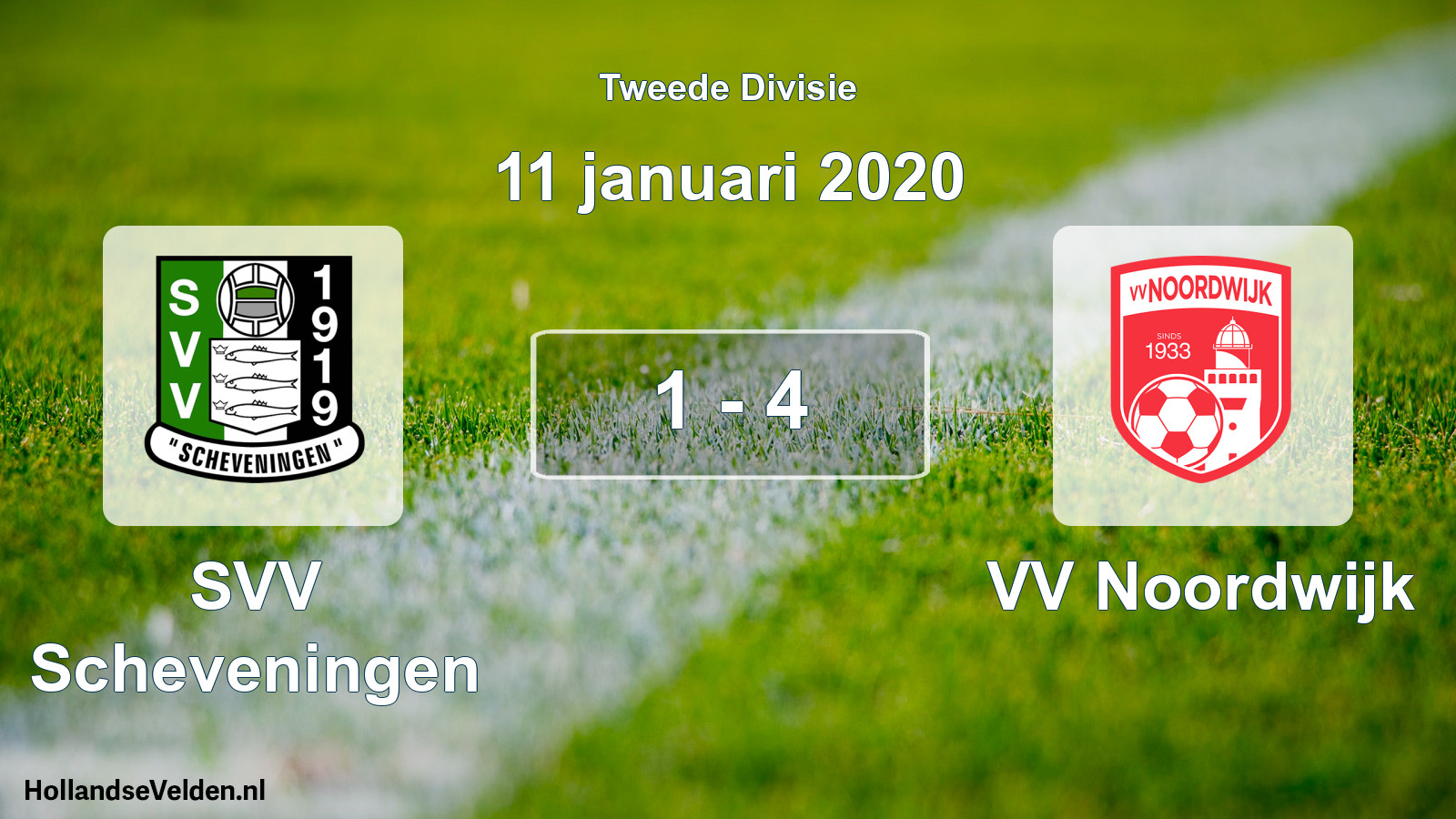 Total number of matches played: SVV Scheveningen - VV Noordwijk 1 - 4 (11 January 2020)