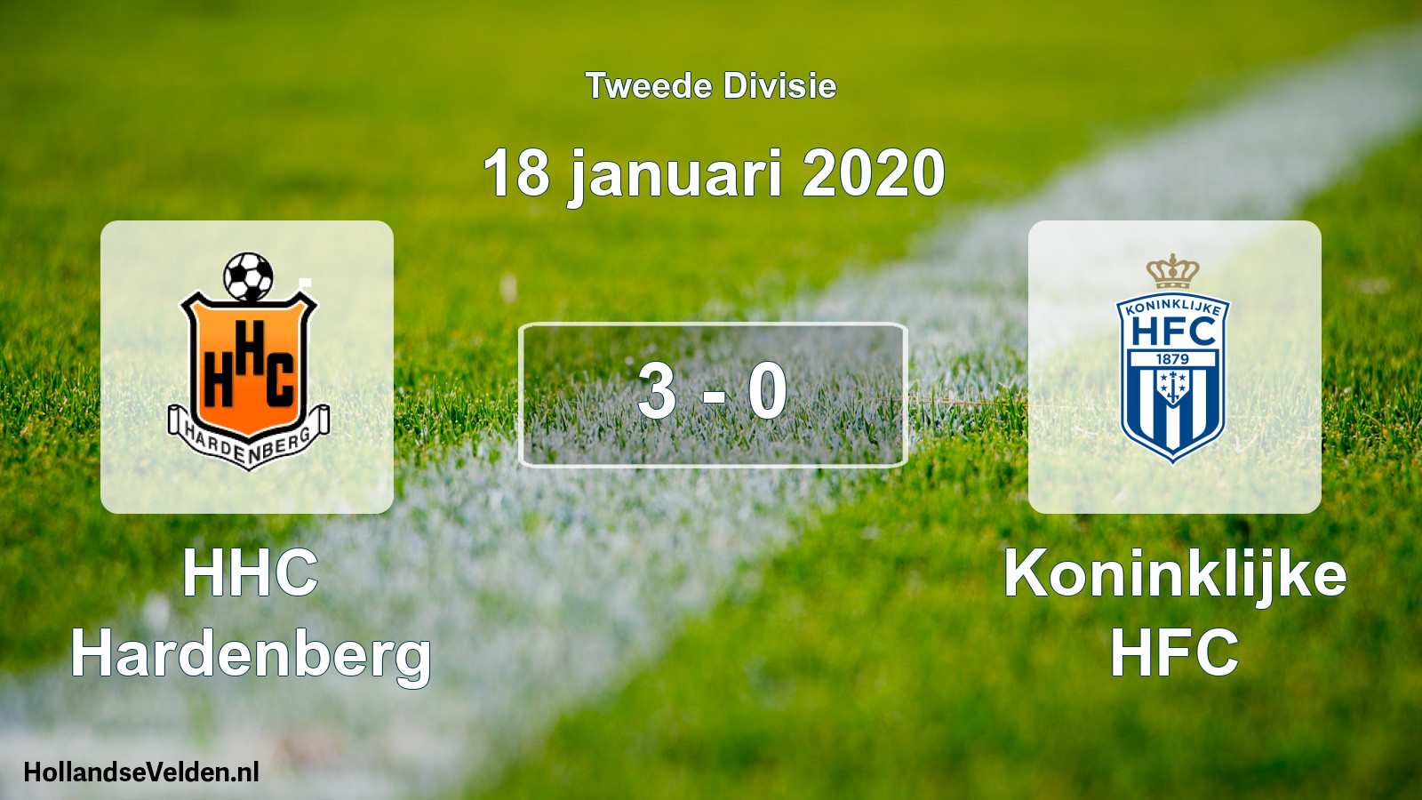 Total number of matches played: HHC Hardenberg - Koninklijke HFC 3 - 0 (18 January 2020)